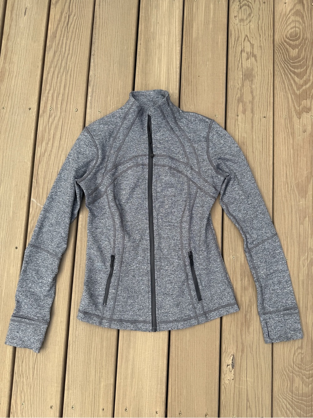 lululemon athletica Heather Gray Full-Zip Define Jacket